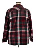 Natural Reflections 100% Cotton Plaid Red Long Sleeve Button-Down Shirt Size 2X - photo 2