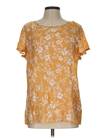 Como Black Short Sleeve Blouse (view 1)