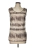 Studio Y Silver Sleeveless T-Shirt Size L - photo 1