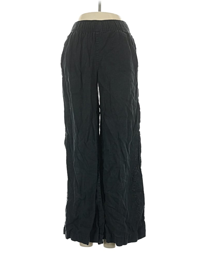 Pre-owned Sigrid Olsen Linen Pants In Black