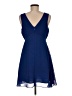 BCBGeneration 100% Polyester Solid Blue Cocktail Dress Size 6 - photo 2