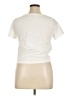 Allude 100% Baumwolle Ivory Short Sleeve Top Size L - photo 2