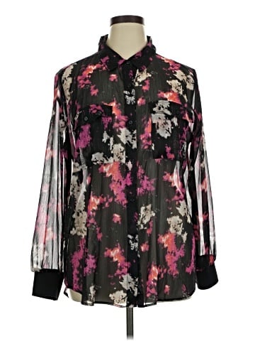 DKNY Long Sleeve Blouse (view 1)