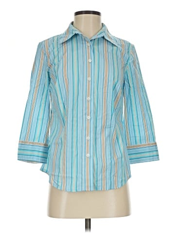 Attention 3/4 Sleeve Button-Down Shirt (view 1)