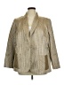 Dana Buchman 100% Acetate Chevron-herringbone Gold Blazer Size 14 - photo 1