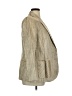 Dana Buchman 100% Acetate Chevron-herringbone Gold Blazer Size 14 - photo 4