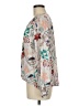 Adrienne Vittadini 100% Polyester Floral Ivory 3/4 Sleeve Blouse Size M - photo 5