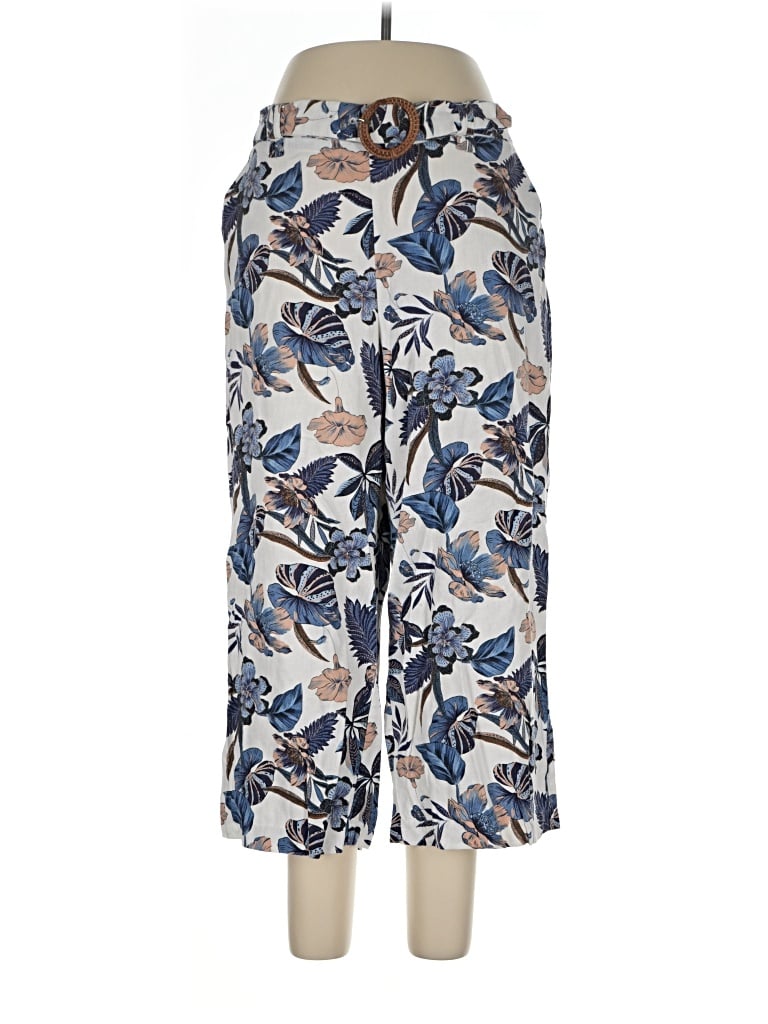 Pre-owned Sigrid Olsen Linen Pants In Blue