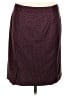 Halogen Polka Dots Burgundy Casual Skirt Size 8 - photo 2