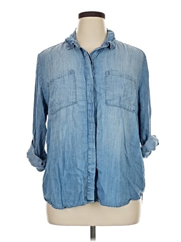 Lola River 3/4 Sleeve Button-Down Shirt (view 1)