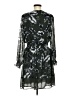 dip 100% Polyester Print Black Casual Dress Size M - photo 2