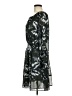 dip 100% Polyester Print Black Casual Dress Size M - photo 5