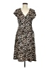 Merona Animal Print Brown Casual Dress Size M - photo 1