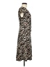 Merona Animal Print Brown Casual Dress Size M - photo 4