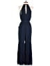 Greylin 100% Polyester Solid Blue Jumpsuit Size S - photo 2