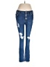 Free People Hearts Blue Jeans Size 29 waist - photo 1