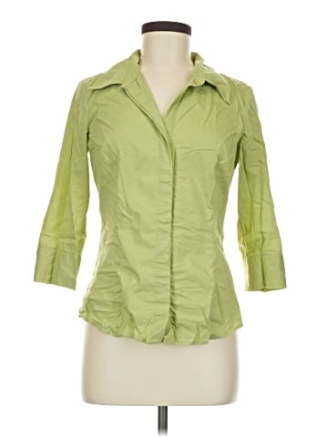 Maurices 3/4 Sleeve Button-Down Shirt (view 1)