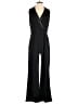 Black Halo Solid Black Jumpsuit Size 4 - photo 1