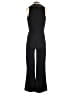 Black Halo Solid Black Jumpsuit Size 4 - photo 2