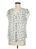 Fun2Fun 100% Polyester Silver Short Sleeve Blouse Size M - photo 1