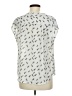 Fun2Fun 100% Polyester Silver Short Sleeve Blouse Size M - photo 2
