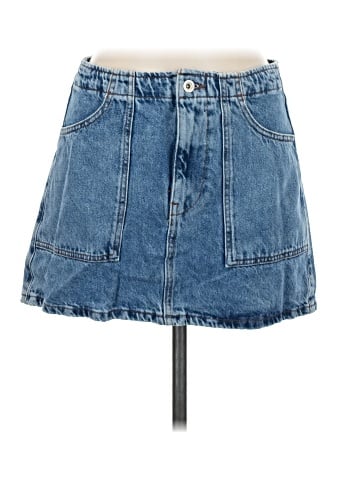 Zara Denim Skirt (view 1)