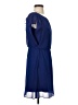 The Limited 100% Polyester Solid Blue Cocktail Dress Size XS - photo 4
