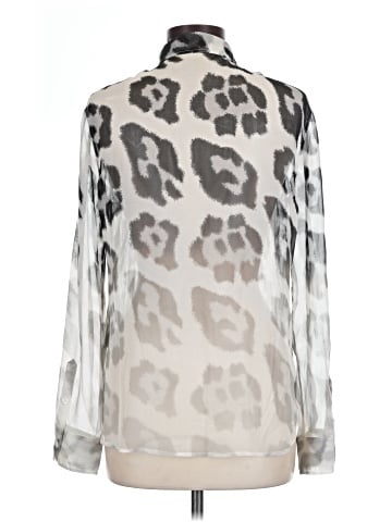 Equipment Long Sleeve Silk Top (view 2)