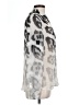 Equipment 100% Silk Animal Print Silver Long Sleeve Silk Top Size M - photo 4