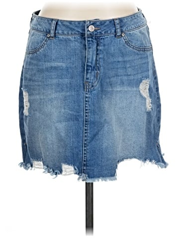 Rewash Denim Skirt (view 1)