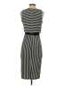Bisou Bisou Stripes Gray Cocktail Dress Size 2 - photo 2