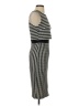 Bisou Bisou Stripes Gray Cocktail Dress Size 2 - photo 4