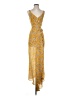 Heartloom 100% Polyester Paisley Yellow Cocktail Dress Size XS - photo 1