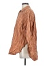 Maeve Stripes Multi Color Orange Long Sleeve Button-Down Shirt Size S - photo 5