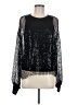 Pilcro 100% Polyester Black Long Sleeve Blouse Size M - photo 1