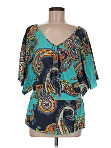 Metrostyle 3/4 Sleeve Blouse (view 1)