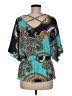 Metrostyle Teal 3/4 Sleeve Blouse Size M - photo 2