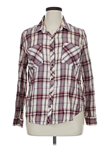 Faded Glory Long Sleeve Button-Down Shirt (view 1)