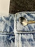 H&M 100% Cotton Blue Denim Shorts Size 6 - photo 3