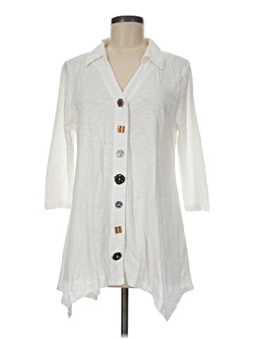 Soft Surroundings 3/4 Sleeve Button-Down Shirt (view 1)