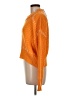 Line & Dot Solid Orange Pullover Sweater Size M - photo 5