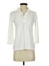 Appleseeds Ivory Long Sleeve Polo Size S - photo 1