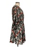 Hazel 100% Polyester Print Gray Casual Dress Size L - photo 4