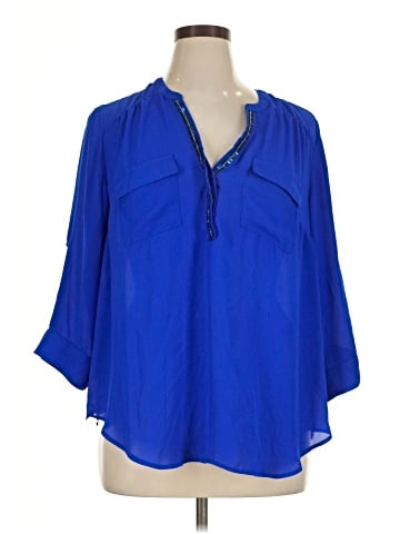 Torrid 3/4 Sleeve Blouse (view 1)