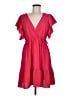 Max Studio 100% Polyester Solid Red Casual Dress Size M (estimated) - photo 1