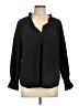 Finley Black Long Sleeve Blouse Size L - photo 1