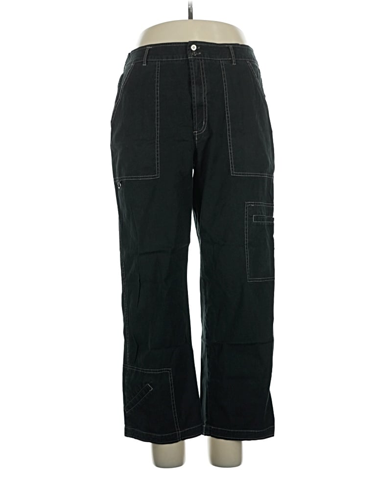 Pre-owned Chico's Design Cargo Pants In Black