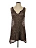 J Valdi Brown Sleeveless Top Size S - photo 1