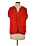 Ann Taylor LOFT 100% Polyester Red Short Sleeve Blouse Size XS - photo 1