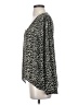 Aqua Animal Print Gray Black 3/4 Sleeve Blouse Size S - photo 5